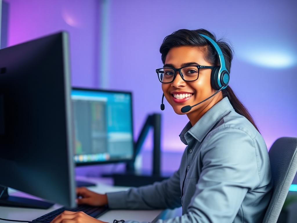 PrimeCart support technician helping a client